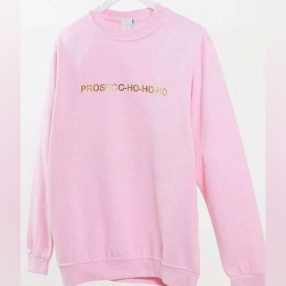 NWT Skinny Dip London Holiday Prosecc-ho-ho-ho Jumper Sweatshirt sz L - Picture 3 of 4